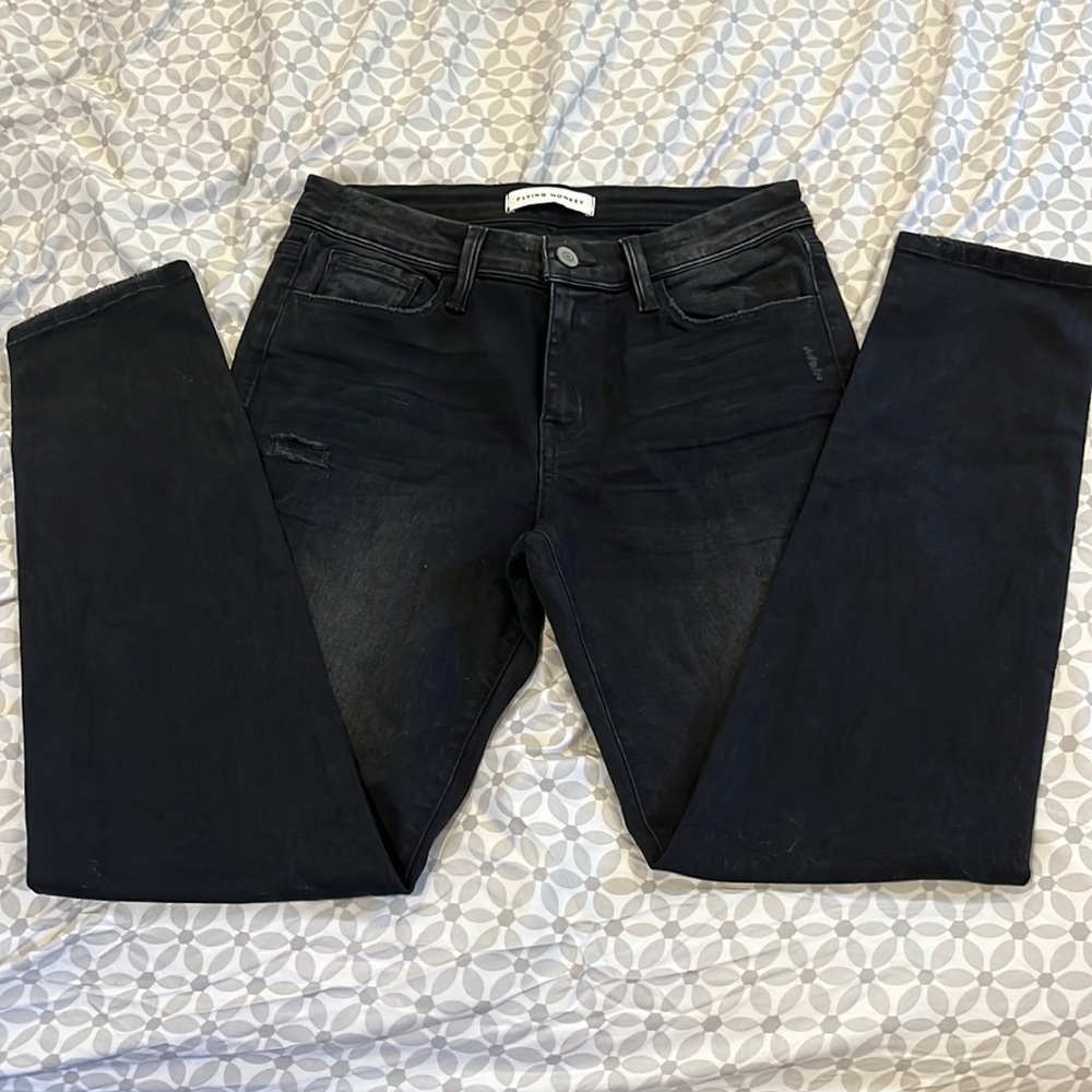 Flying Monkey Black Ripped Jeans